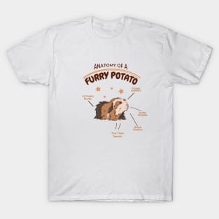 Anatomy Of A Furry Potato Guinea Pig Lover T-Shirt